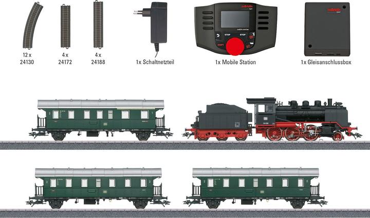 Image du produit Märklin Coffret de départ numérique pour lignes secondaires avec BR 24 de la DB (Piste H0)