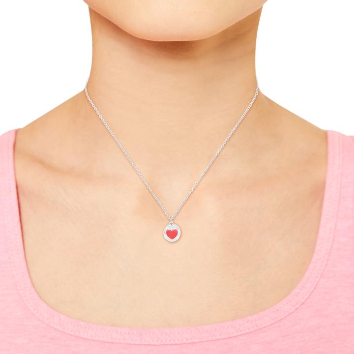 Produktbild S.Oliver Halsschmuck für Mädchen, 925 Sterling Silber | Herz (Silber 925)