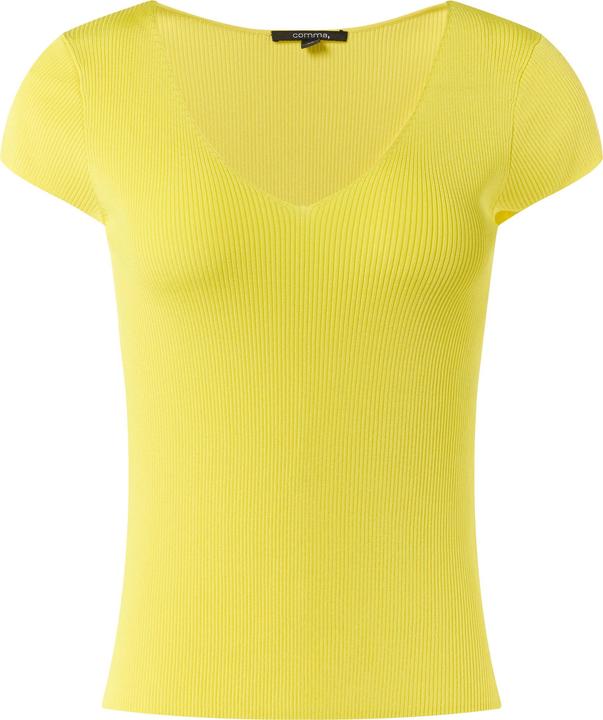 Image du produit Comma Strickpullover Geripptes Stricktop im Skinny Fit (46)