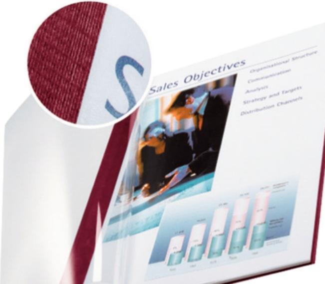 Produktbild Leitz impressBIND Mappen Soft Cover A4 10 Stk. - 7 mm, bordeaux (A4, 10 x)