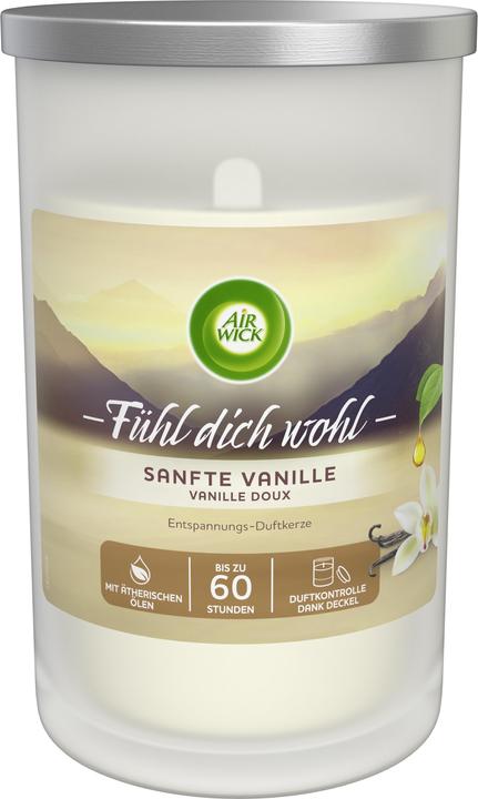 Produktbild Air Wick Grosse Duftkerze Sanfte Vanille