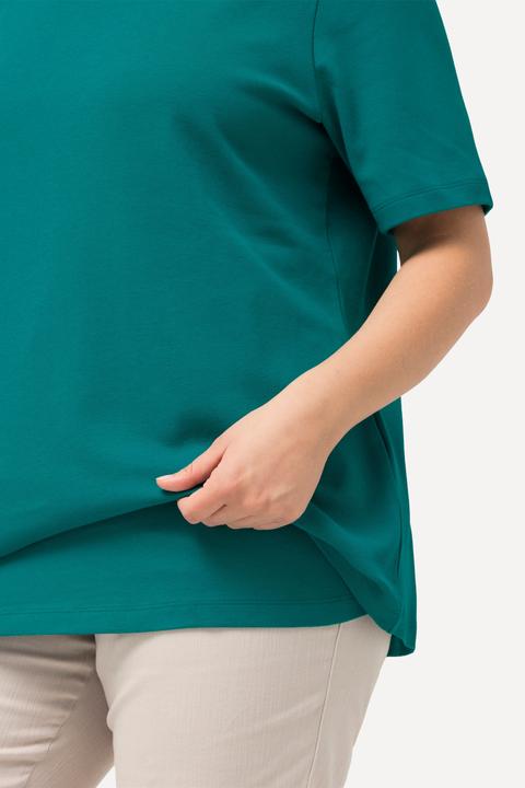 Produktbild Ulla Popken Shirt, doppellagige Vorderseite, Slim, Rundhals, Halbarm (56)