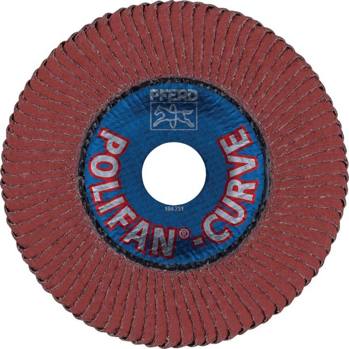 Actual product image Pferd POLIFAN flap disc PFR L 40 SGP CURVE ALU (40)