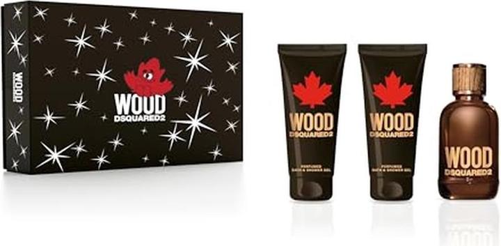 Actual product image Dsquared2 Wood pour Homme Christmas 2023 Eau de Toilette 100 / Body Smoother / After Shave Balm (Eau de toilette, 100 ml)