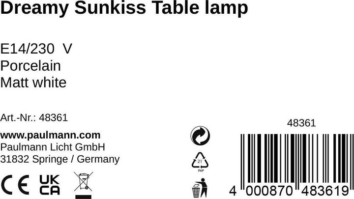 Image du produit Pauleen Dreamy Sunkiss (E14)