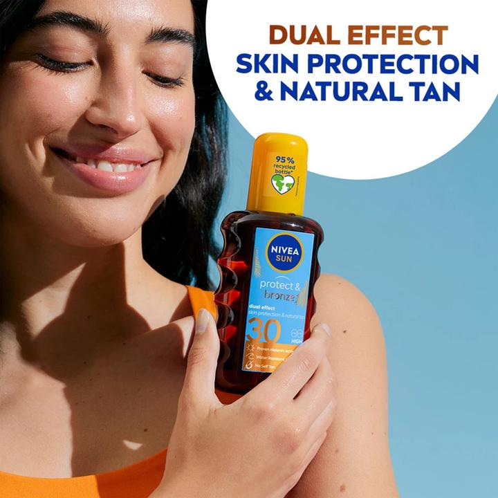 Produktbild NIVEA Protect & Bronze (Sonnenöl, SPF 30, 200 ml)