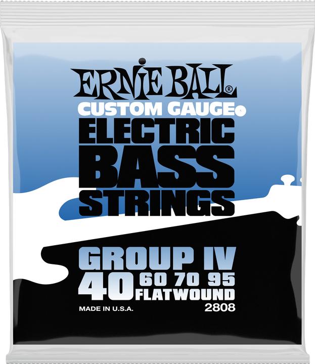 Ernie Ball Flatwound Group IV (4 x, Electric bass, 0.10")