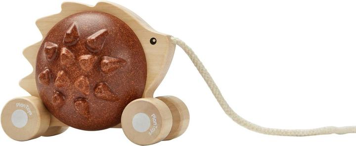 Plantoys Houten Speelgoed Trek-Egel - Bruin