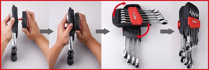 Produktbild KS Tools GEARplus 10-tlg. Ratschenringmaulschlüssel-Satz (19 mm)