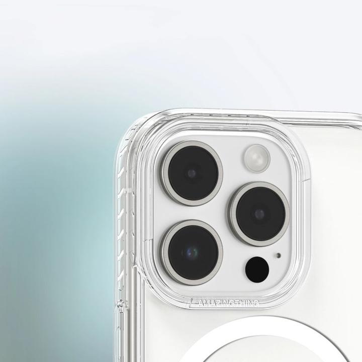 Productafbeelding Amazingthing Titan Pro Mag Case mit Magnetring für iPhone 16 Pro - Transparent (Apple iPhone 16 Pro)