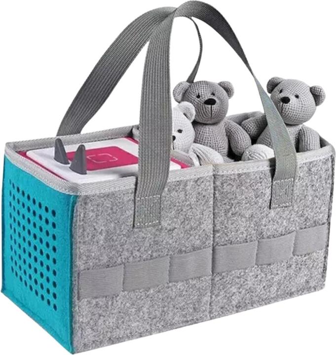 Image du produit Hermex Sac de rangement pour boîte de jeux audio et figurines Sac d'organisation pour jeux audio Turquoise