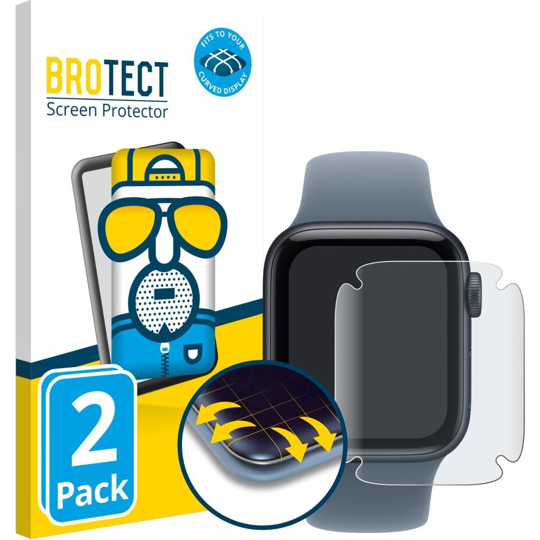 BROTECT Full-Screen Pellicola Opaca, Pellicola protettiva per smartwatch, Grigio