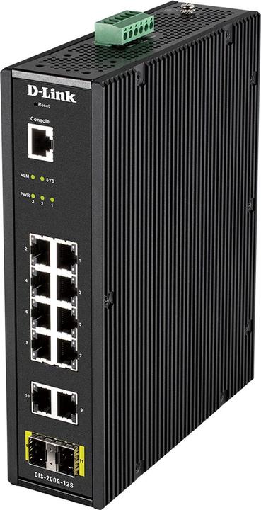Immagine prodotto D-Link DIS-200G-12S Industrial 12-Port Layer2 Smart Managed PoE (12 porte)