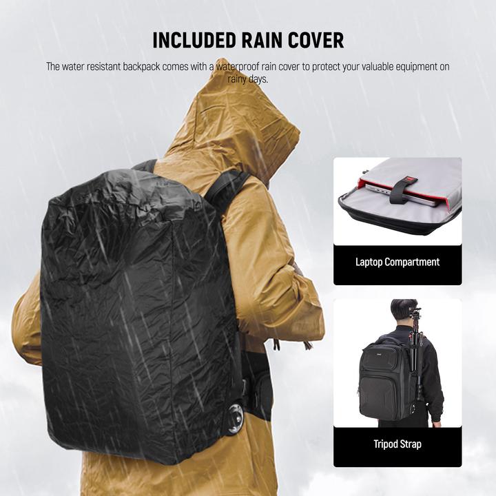 Actual product image Neewer 2-in-1 Pull Bar Rolling Camera Backpack (Photo backpack, 46.40 l)