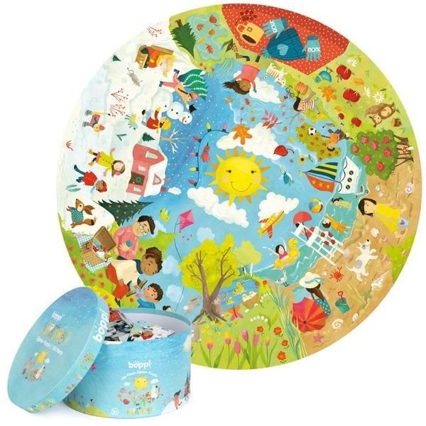 Boppi Rundes Puzzle 150 Jahreszeiten (150 Teile)