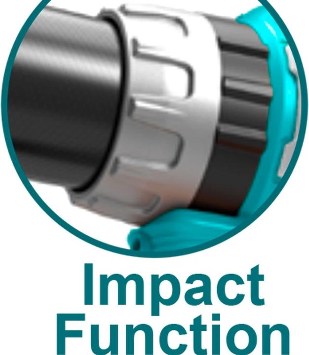 Immagine prodotto Total Trapano avvitatore a batteria con martello, brushless, 2000mAh, industriale