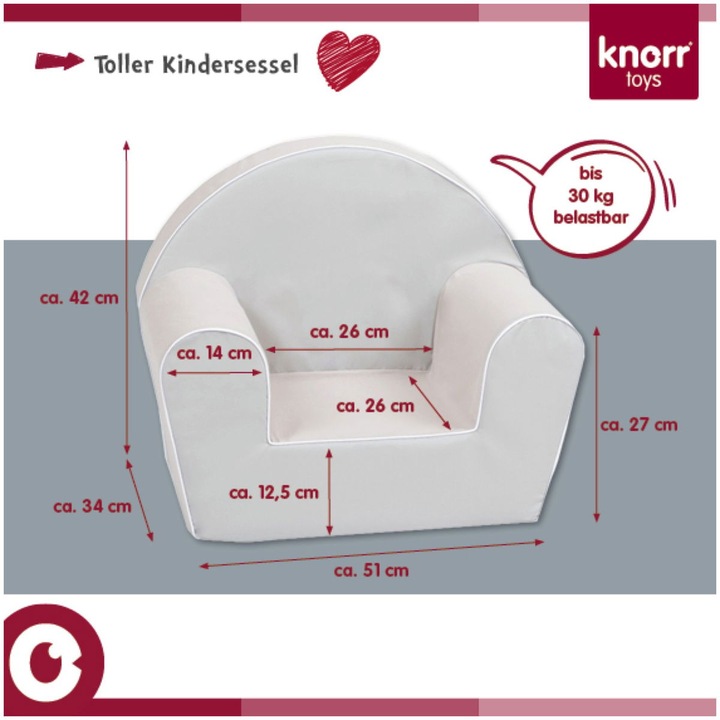 Image du produit Knorrtoys Fauteuil pour enfants - "Happy bear (Fauteuil pour enfants)