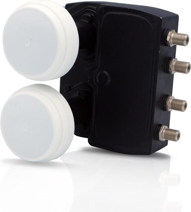 Produktbild FTE Premium Monoblock Quad LNB Sat-Antenne (4-Teilnehmeranschluss, Zwei-Satelliten-Positionen, HD 1080 (Quad LNB)