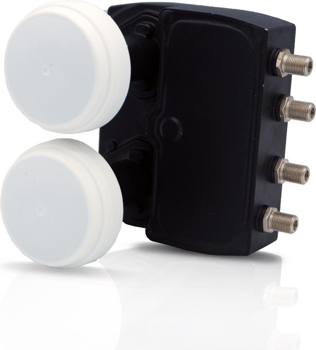 Produktbild FTE Premium Monoblock Quad LNB Sat-Antenne (4-Teilnehmeranschluss, Zwei-Satelliten-Positionen, HD 1080 (Quad LNB)