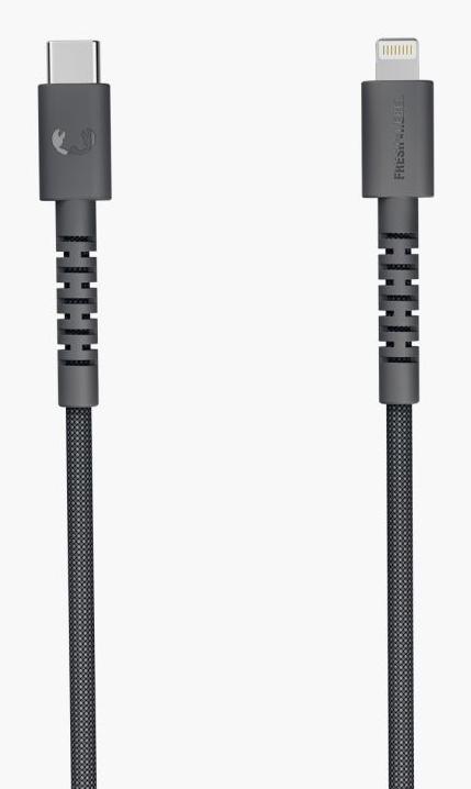 Produktbild Fresh'N Rebel Fresh 'n Rebel USB-C zu Lightning silicon geflochtenes Kabel "FlexWave" 70cm, Storm Grey (0.70 m, 30 W)