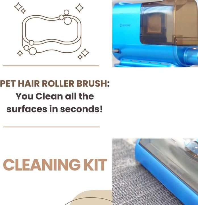 Produktbild Behome | Pet Grooming - 6 in 1 stofzuiger voor honden en katten | Huisdierverzorgingsset (Hund, Katze)