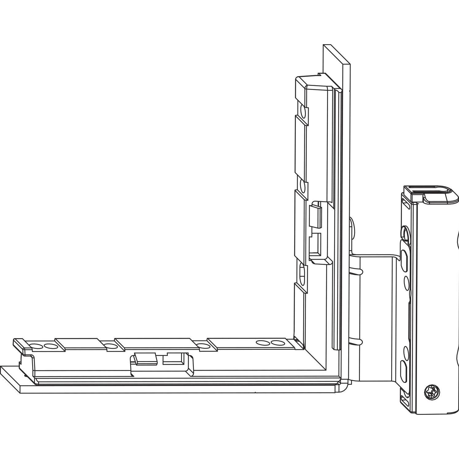 Maco, Türbeschlag + Scharnier, Falzecklagerband DT130 mit ÜV 12/20-13 mm mit Unterlage links silber