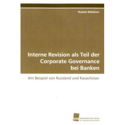 Interne Revision als Teil der Corporate Governance bei Banken, Fachbücher