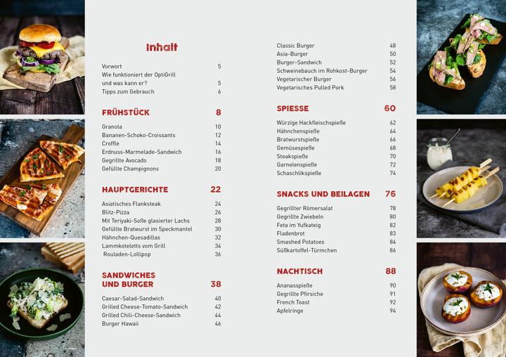 Actual product image Rezepte für den Optigrill (German, Michael Gerhardy, 2022)