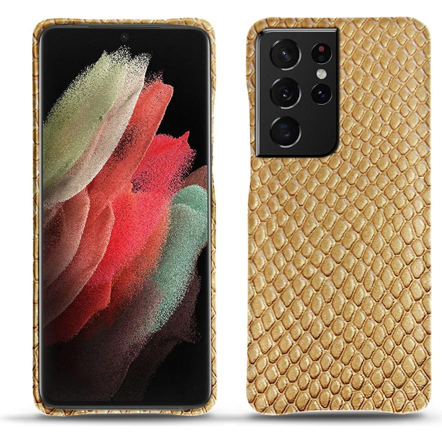 Thumbnail - Noreve Lederschutzhülle (Samsung Galaxy S21 Ultra), Smartphone Hülle, Beige