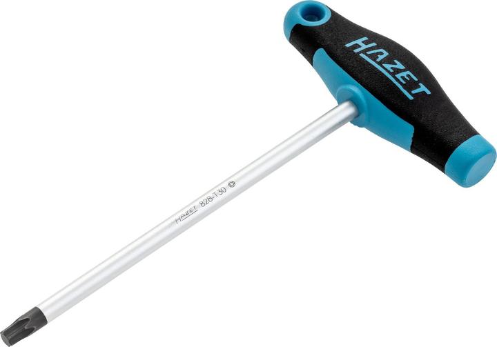 Actual product image HAZET Screwdriver ∙ with T-handle 828-T30 ∙ Inside TORX profile ∙ T30 (Torx (TX))