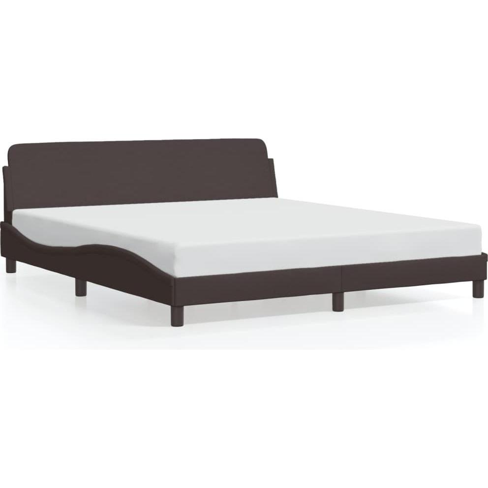 VidaXL, Bett, Bettgestell mit Kopfteil Stoff (160 x 200 cm)