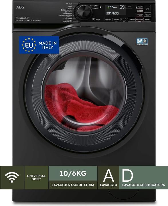 AEG LWR7BLACK Waschmaschine-Trockner Kostenlose Installation Frontlader Schwarz D