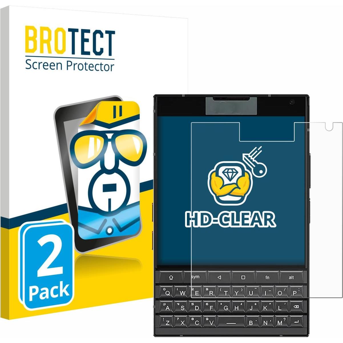 BROTECT Pellicola Trasparente (2 pz., Unihertz Titan Pocket), Pellicola protettiva smartphone, Trasparente