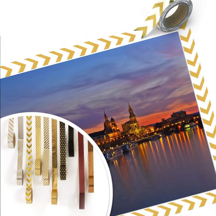 Image du produit Trenddeko Dresde à la lumière de la nuit (100 x 70 cm)