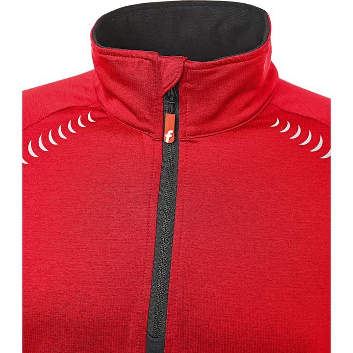 Produktbild Magni Tech-Fleecepullover rot/schwarz meliert Gr. M Fortis Elements (M)