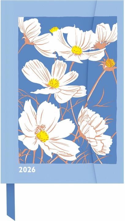 KatMenschik-Flowers2026-Cosmeas-Diary-Buchkalender-Taschenkalender- (10 x 15 cm, 1 week / 1 page)