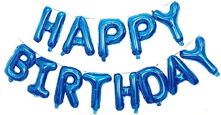 Image du produit Hermex Ballon lettre d'anniversaire Happy Birthday (1 x)