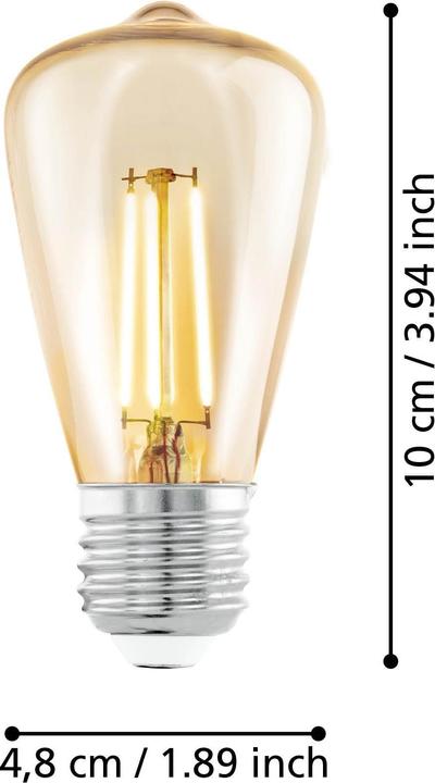 Actual product image EGLO LED illuminant (E27, 4 W, 270 lm, 1 x, G)