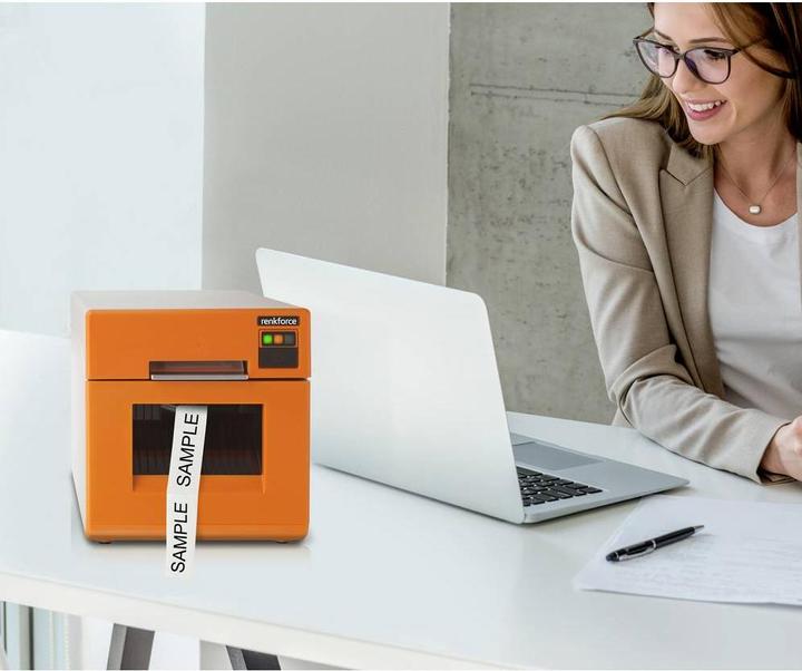 Immagine prodotto Renkforce RF-HSP-500 Stampante a trasferimento termico per etichettatura termorestringente USB 2. (300 dpi)