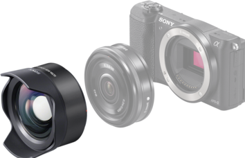 Actual product image Sony VCL-ECU2, fisheye lens converter (Wide-angle converter, Sony E)