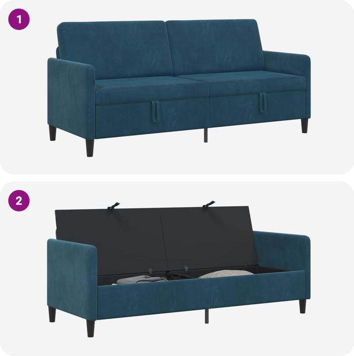 Produktbild vidaXL Sofa mit Stauraum (3-Sitzer)