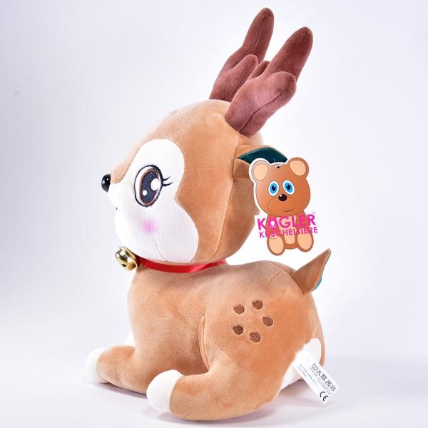 Thumbnail - Kögler Weihnachts Plüschtier, Hirsch mit Glöckchen, 35x24x27cm (35 cm)