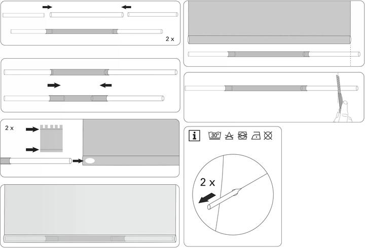 Produktbild Gardinia Raffrollo (50 x 140 cm)