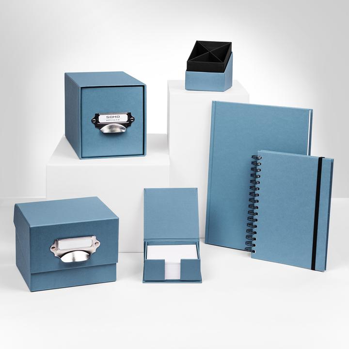 Produktbild Rössler Notizzettel-Dispenser S.O.H.O. 11 x 4.6 x 11 cm, Denim