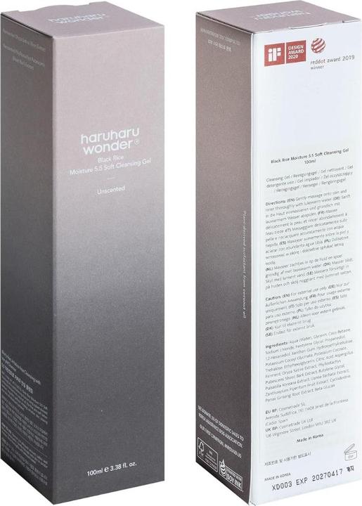 Image du produit Haruharu Wonder Wonder Black Rice (Gel nettoyant, 100 ml)