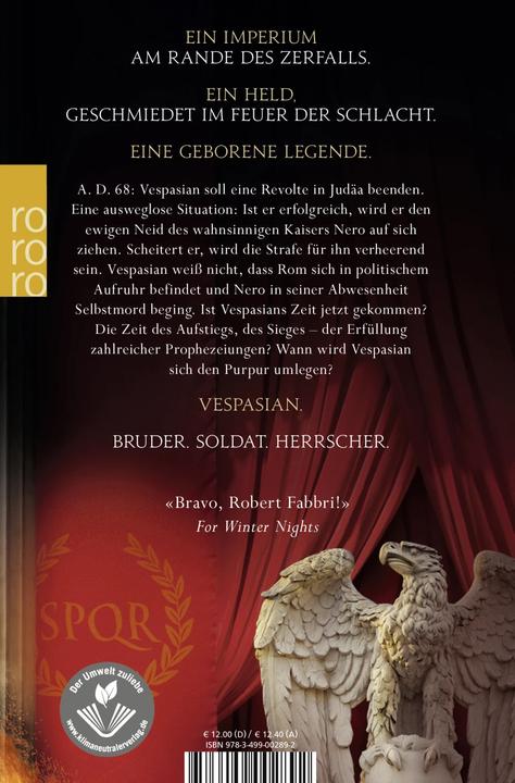 Image du produit Vespasian: Kaiser von Rom (Allemand, Robert Fabbri, 2020)