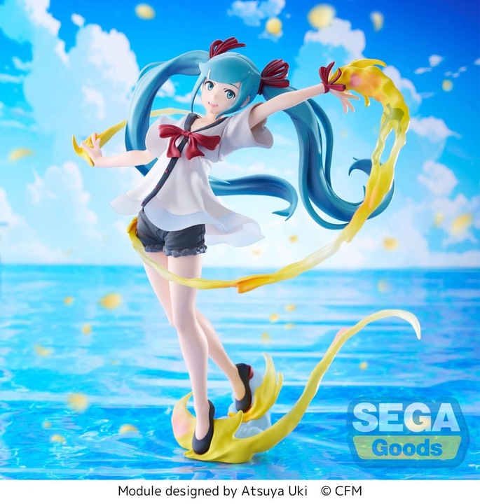 Actual product image Sega Goods Hatsune Miku: Project DIVA MEGA 39's Figurizm Luminasta PVC Statue Hatsune Miku Shiny T.R. 22 cm