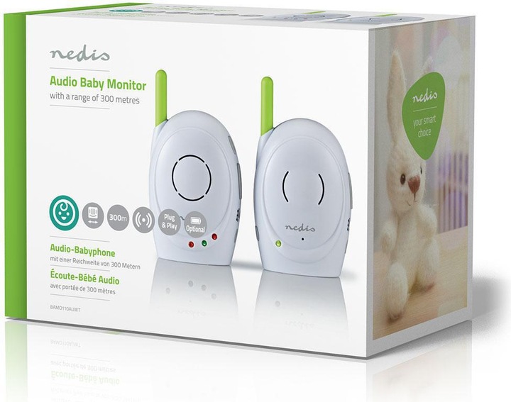 Productafbeelding Nedis Audio babyfoon (Video & Audio, 300 m)