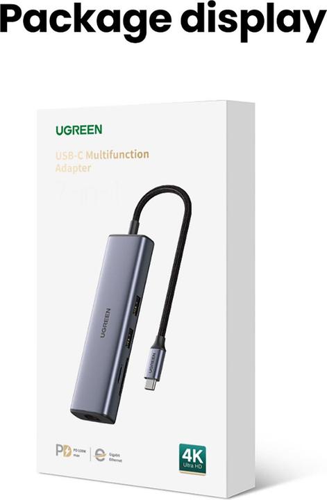 Image du produit Ugreen USB Hub 3.0 (USB-C, 7 Ports)