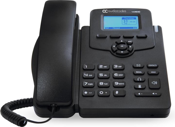 Actual product image Audiocodes 405HD IP-PHONE POE GBE BLACK2